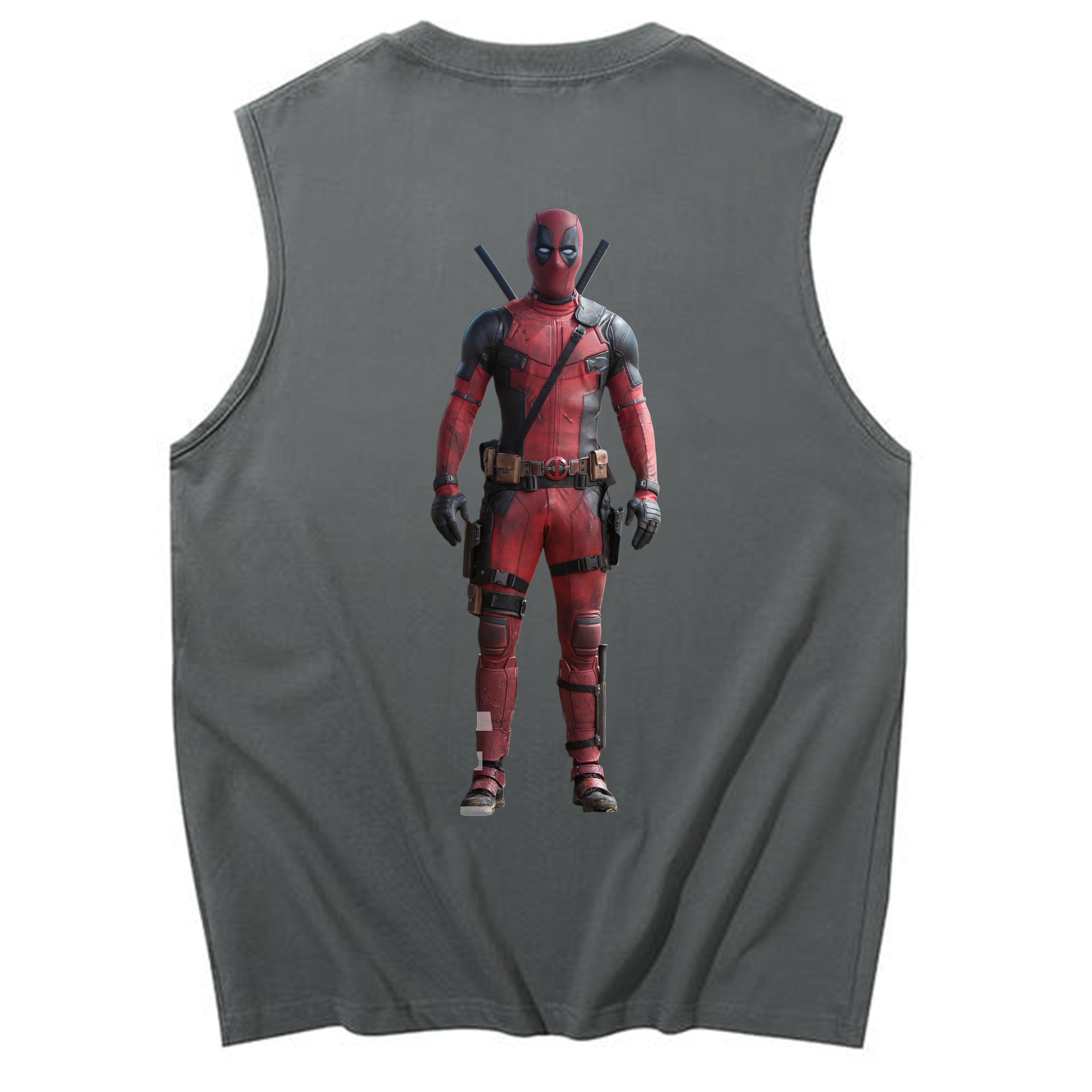 （画像用） Deadpool デッドプール コットン100％タンクトップ（背面プリント）